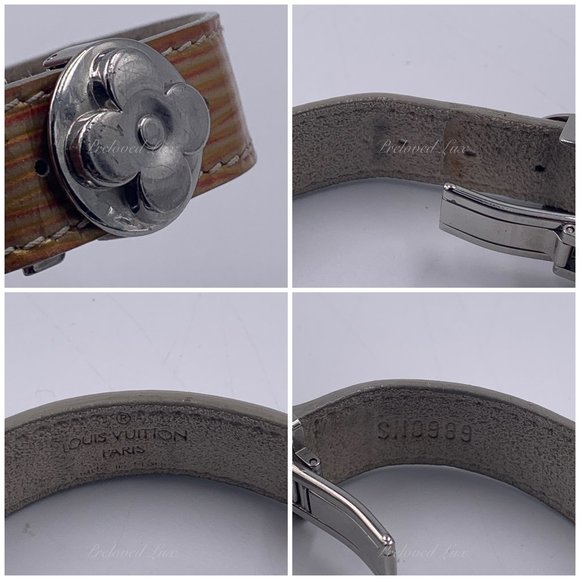 Authentic Louis Vuitton Brown Leather Bracelet - Picture 8 of 10